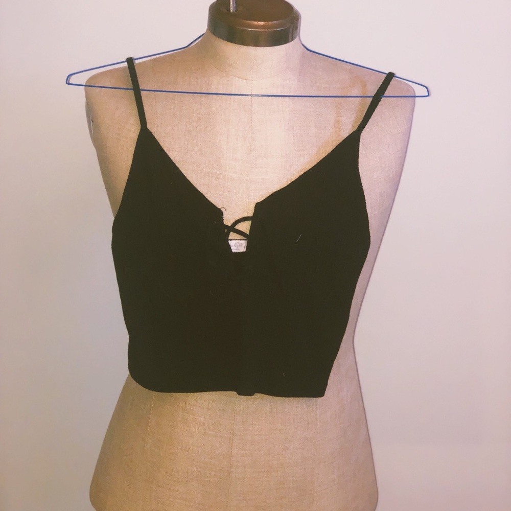 Black tank top